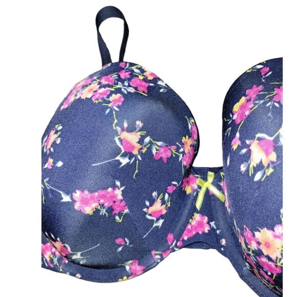 NWOT Cacique Light Lightly Lined T-Shirt Bra Luminous Floral 44D - Picture 5 of 11